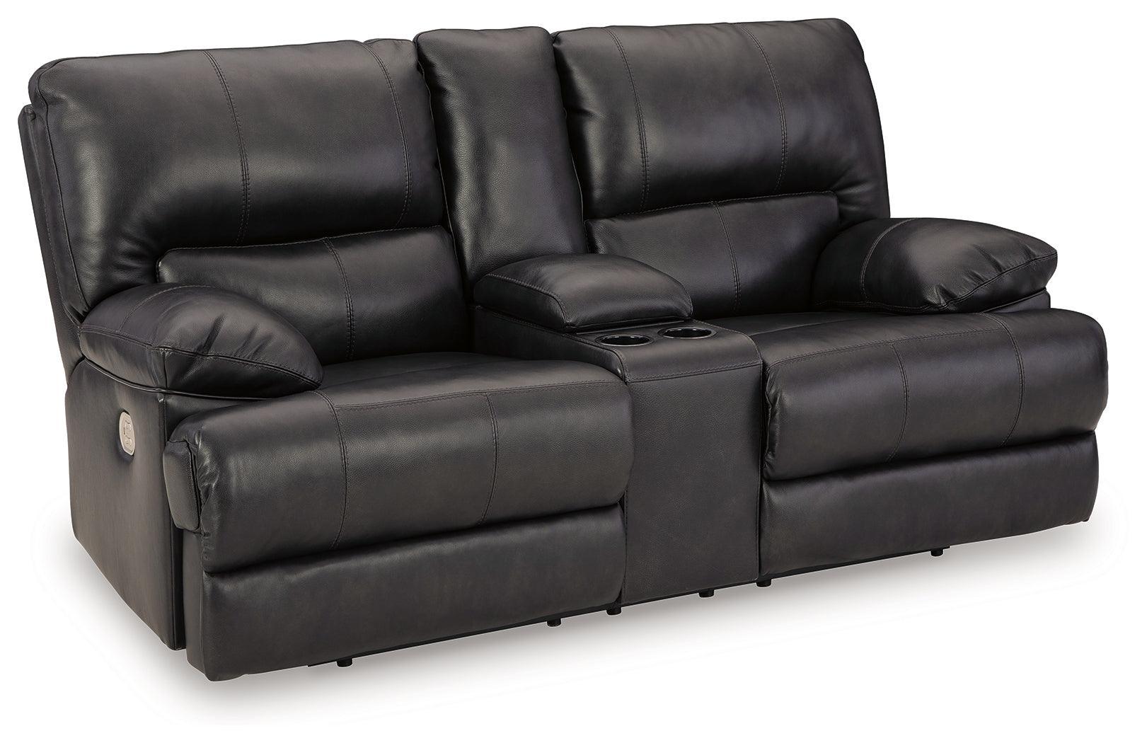 Mountainous Eclipse Leather Power Reclining Loveseat - Image 2