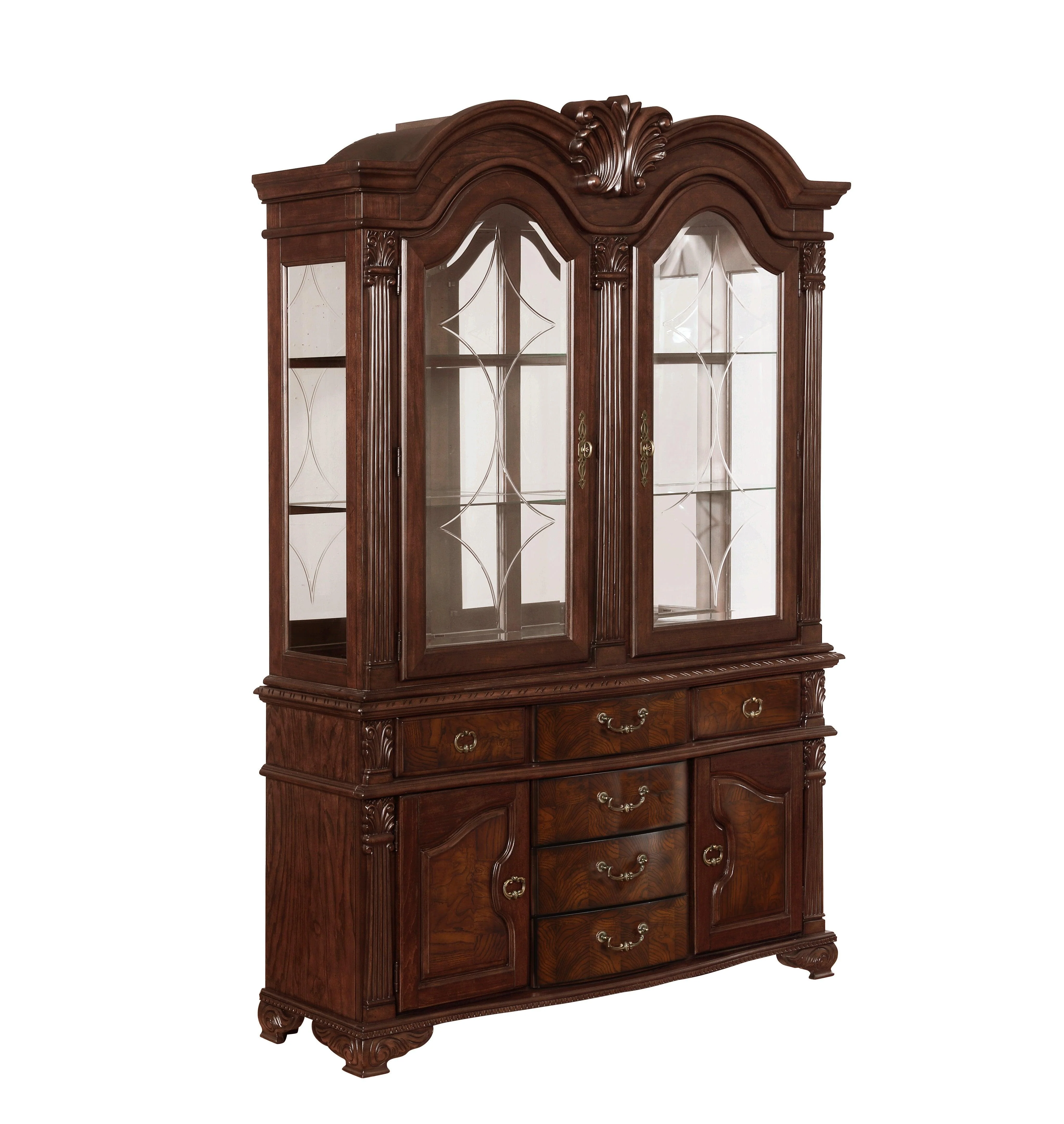 Neo Renaissance Brown Formal Extendable Dining Room Set - Image 2