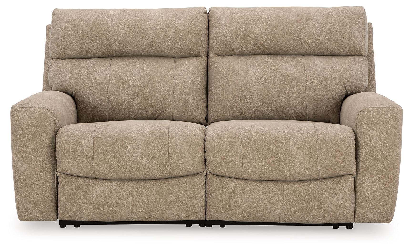 Next-Gen Durapella Sand 2-Piece Power Reclining Sectional Loveseat - Image 2
