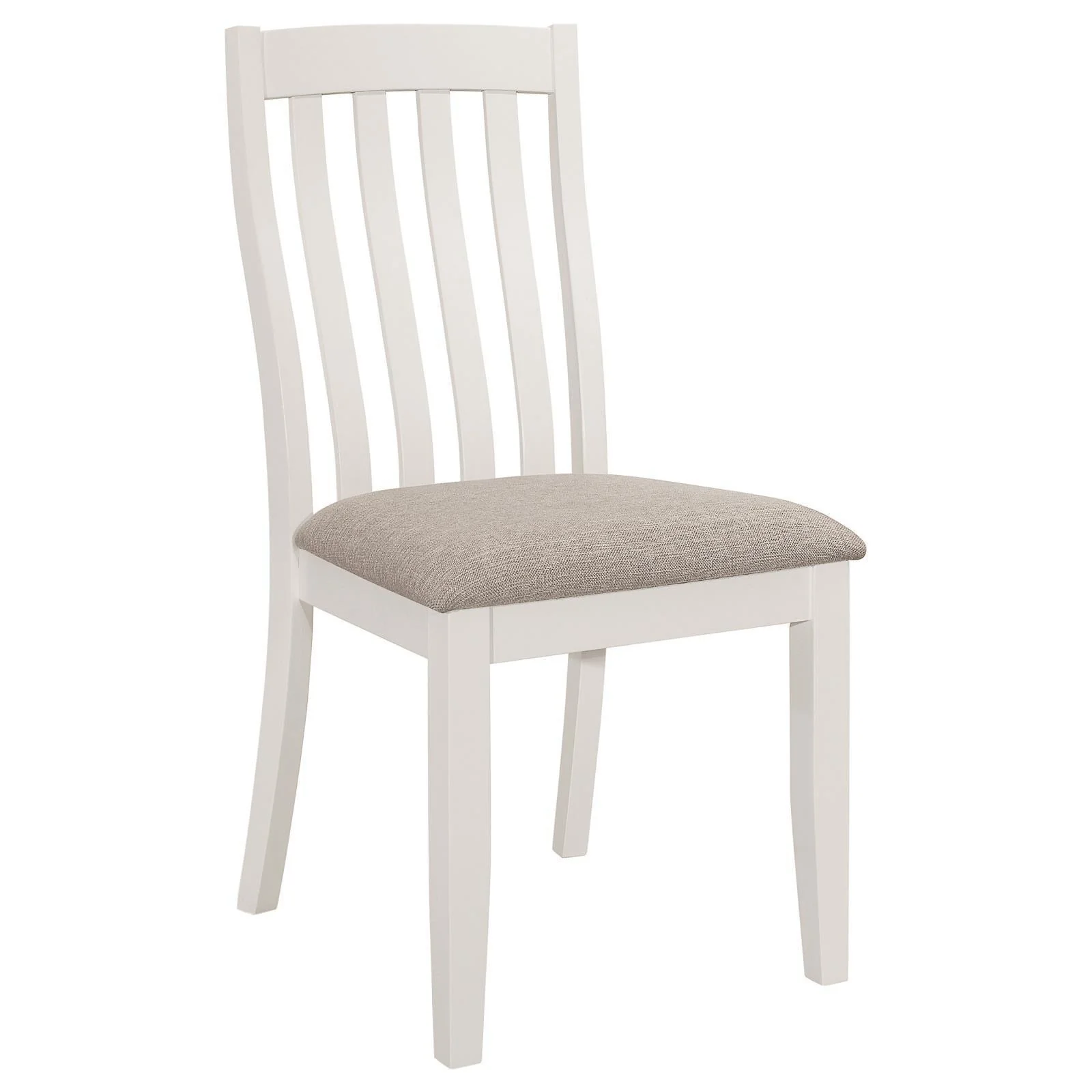 Nogales Vertical Slat Back Dining Side Chair Off White (Set of 2) - Image 3