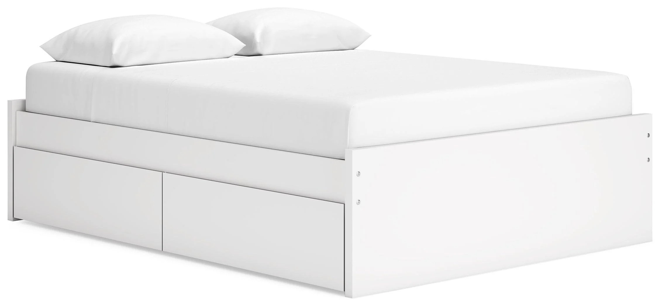 Onita White Queen Platform Bed With 2 Side Storage - Image 2