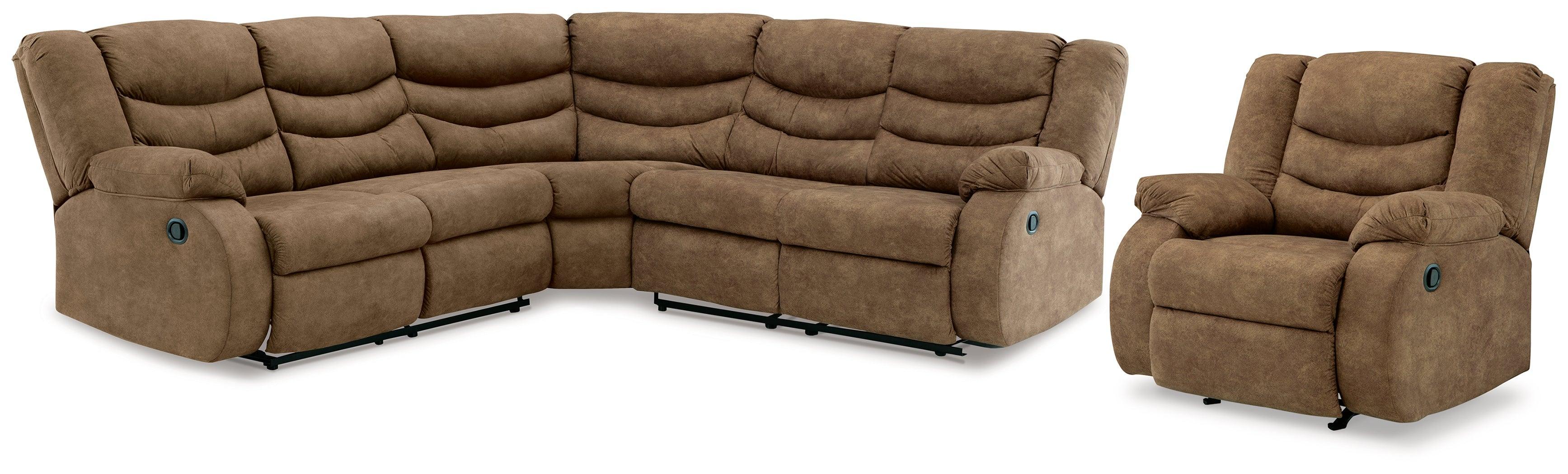 Partymate Brindle 2-Piece Sectional With Recliner - Image 2