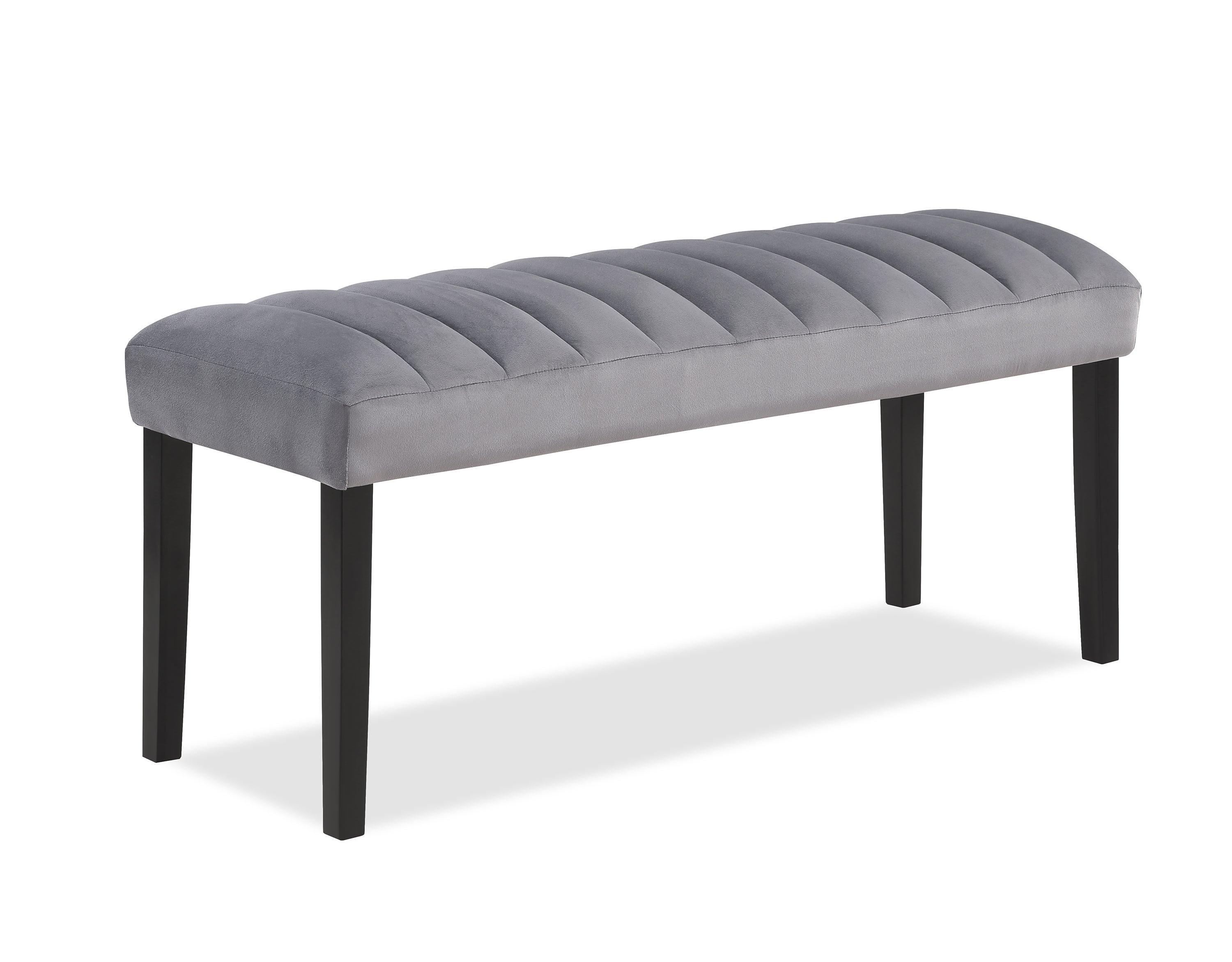 Pascal Gray Marble Faux Rectangular Dining Room Set - Image 2