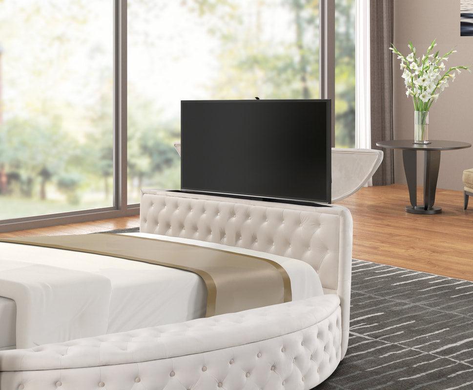 Patron Beige Platform King Bed - Image 2