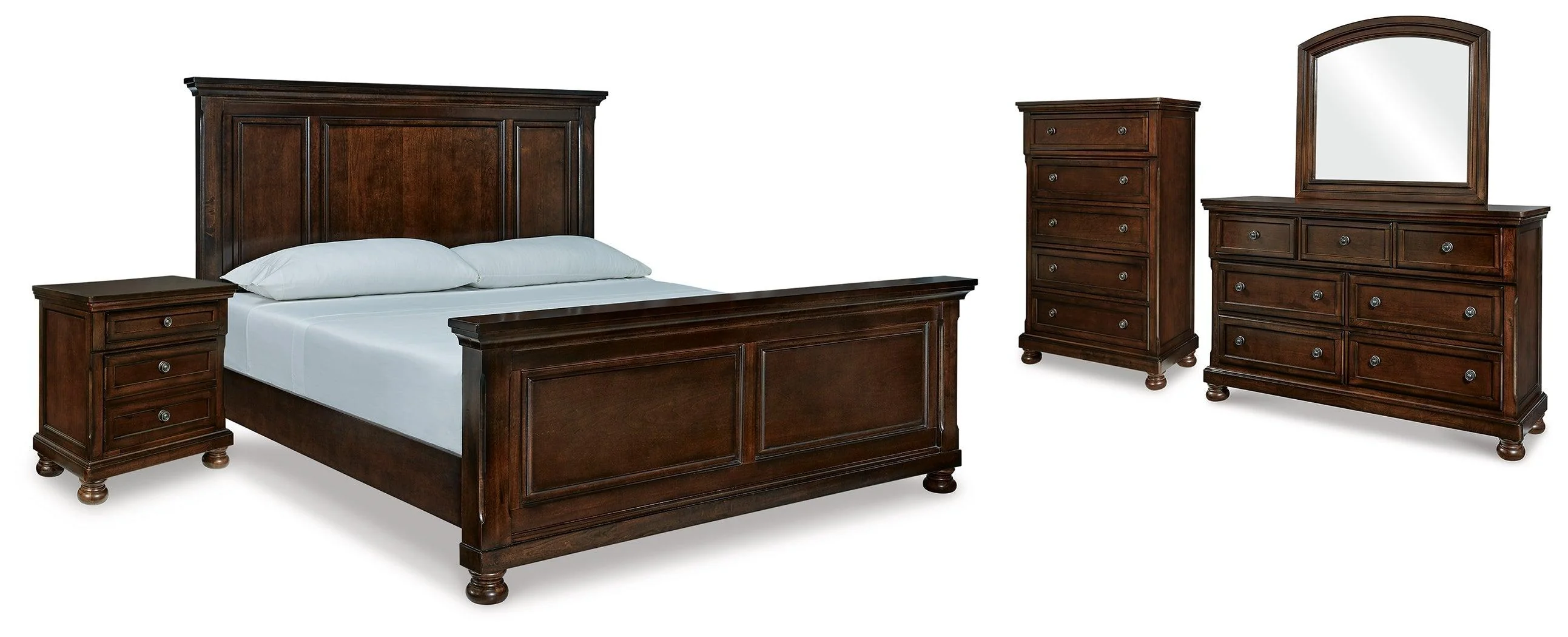 Porter Rustic Brown Panel Bedroom Set - Image 2