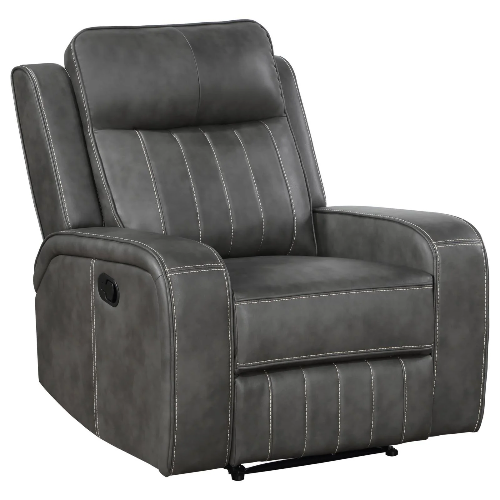 Raelynn Upholstered Recliner Chair Grey - Image 3