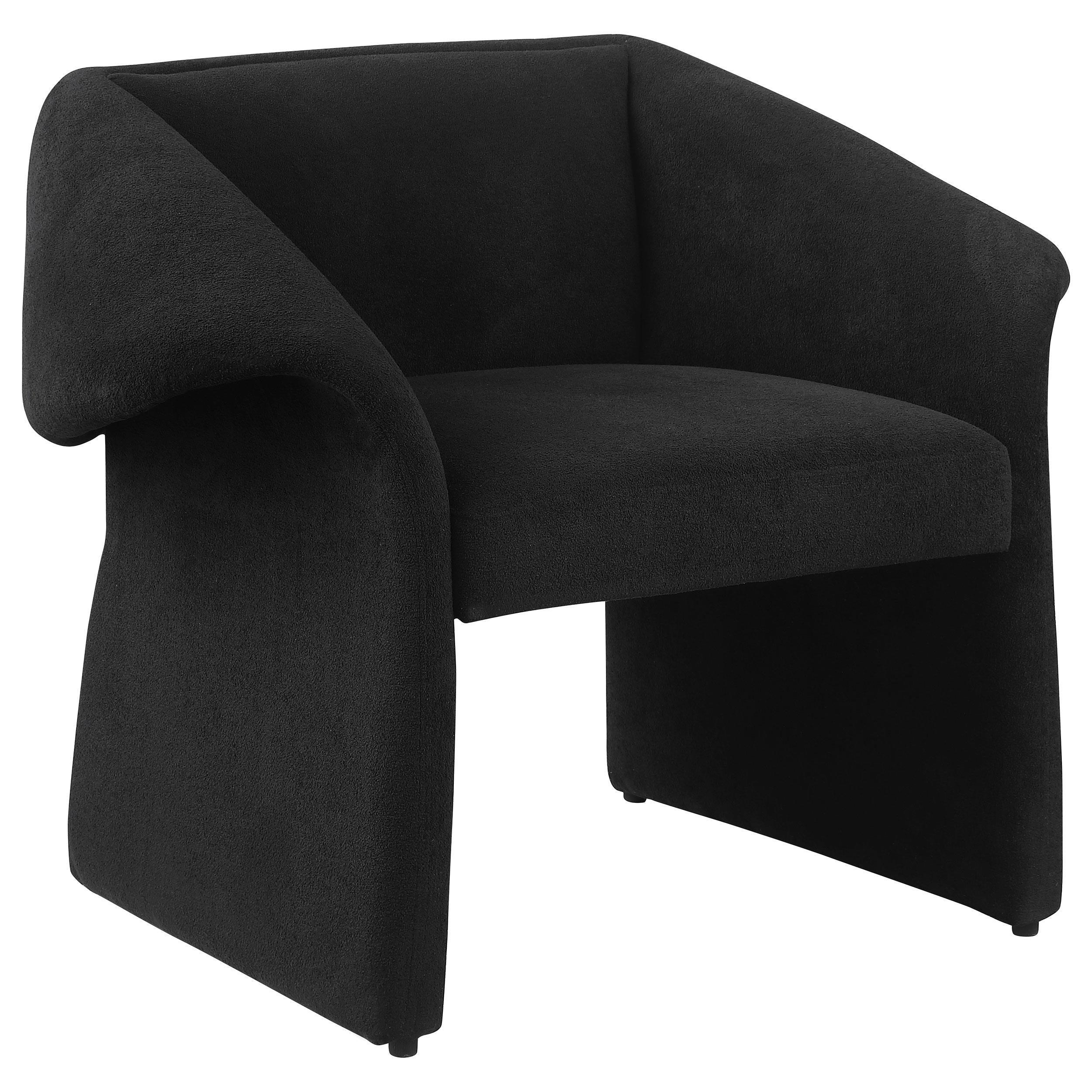 Ramsey Upholstered Sloped Arm Accent Chair Black - Image 2