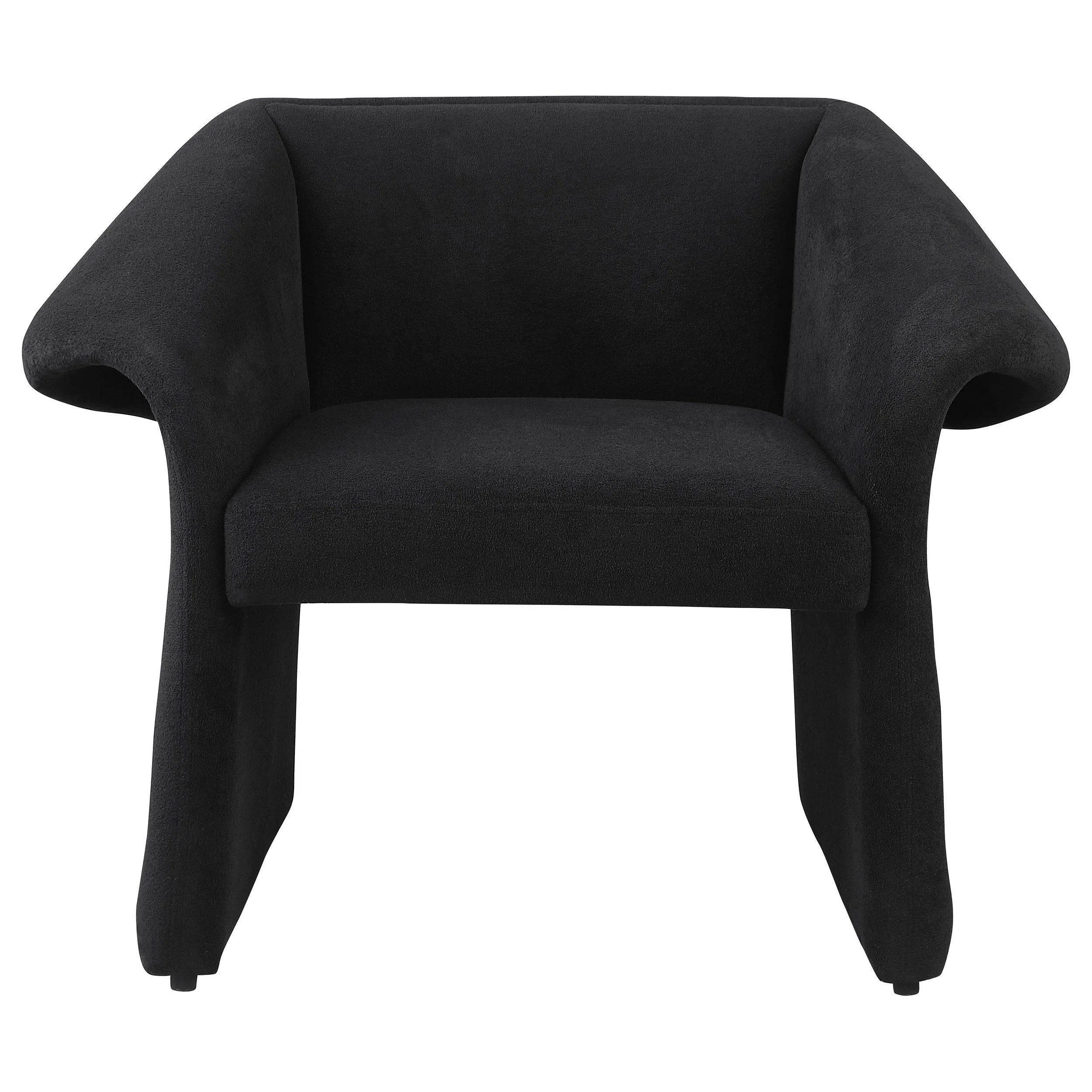 Ramsey Upholstered Sloped Arm Accent Chair Black - Image 3