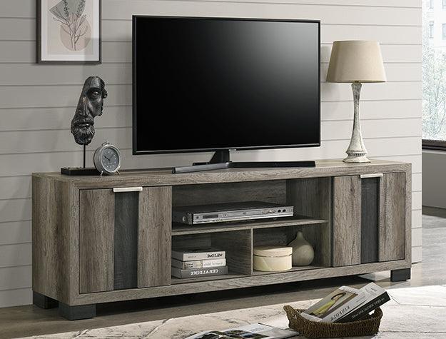 Rangley Gray Storage TV Stand - Image 1