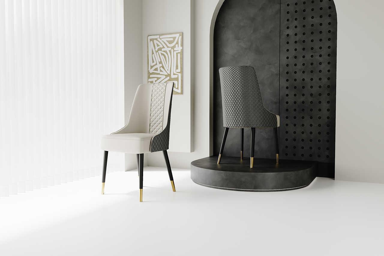 Rani Gray Dining Chair - Image 3
