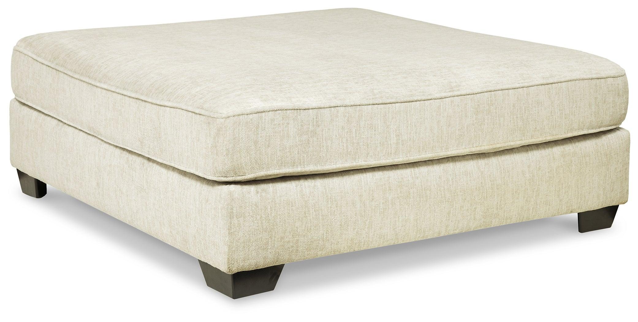 Rawcliffe Parchment 4-Piece Sectional With Ottoman - Image 3