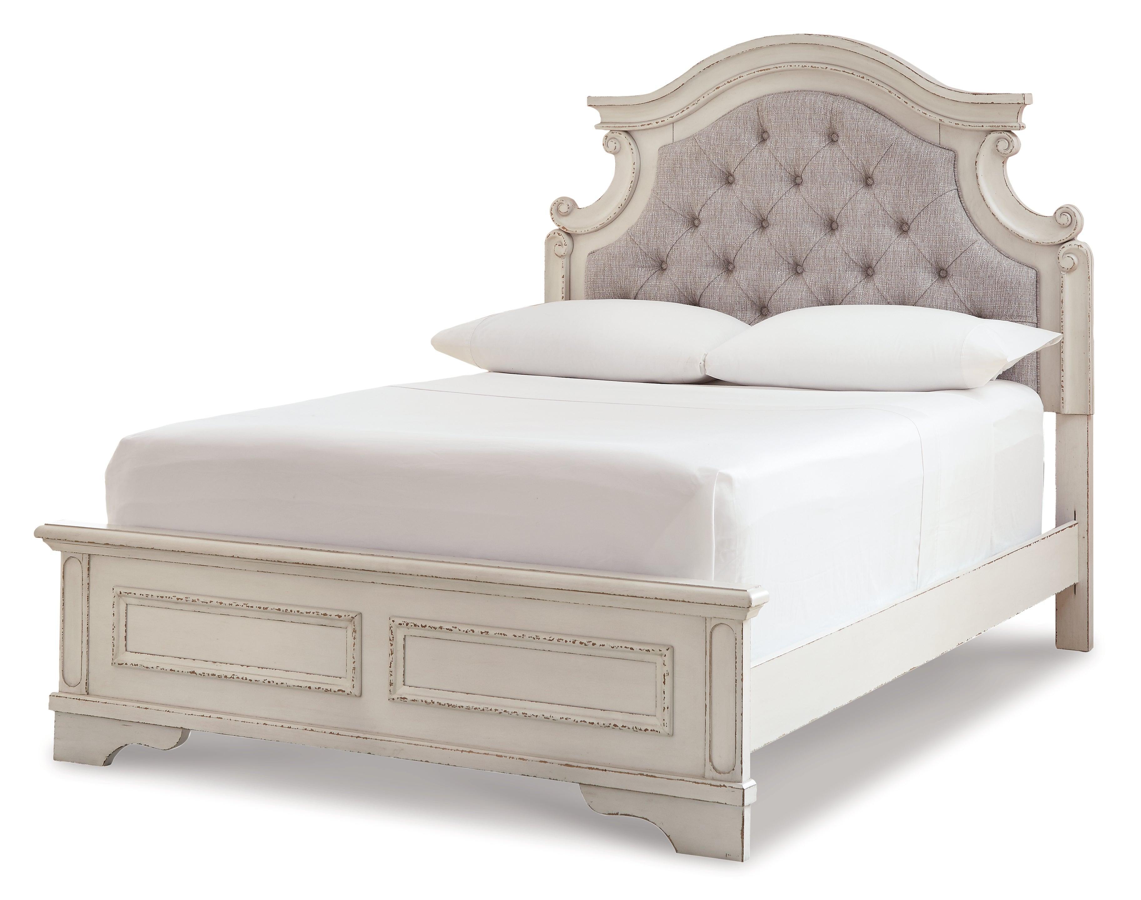 Realyn Chipped White Panel Bedroom Set - Image 2