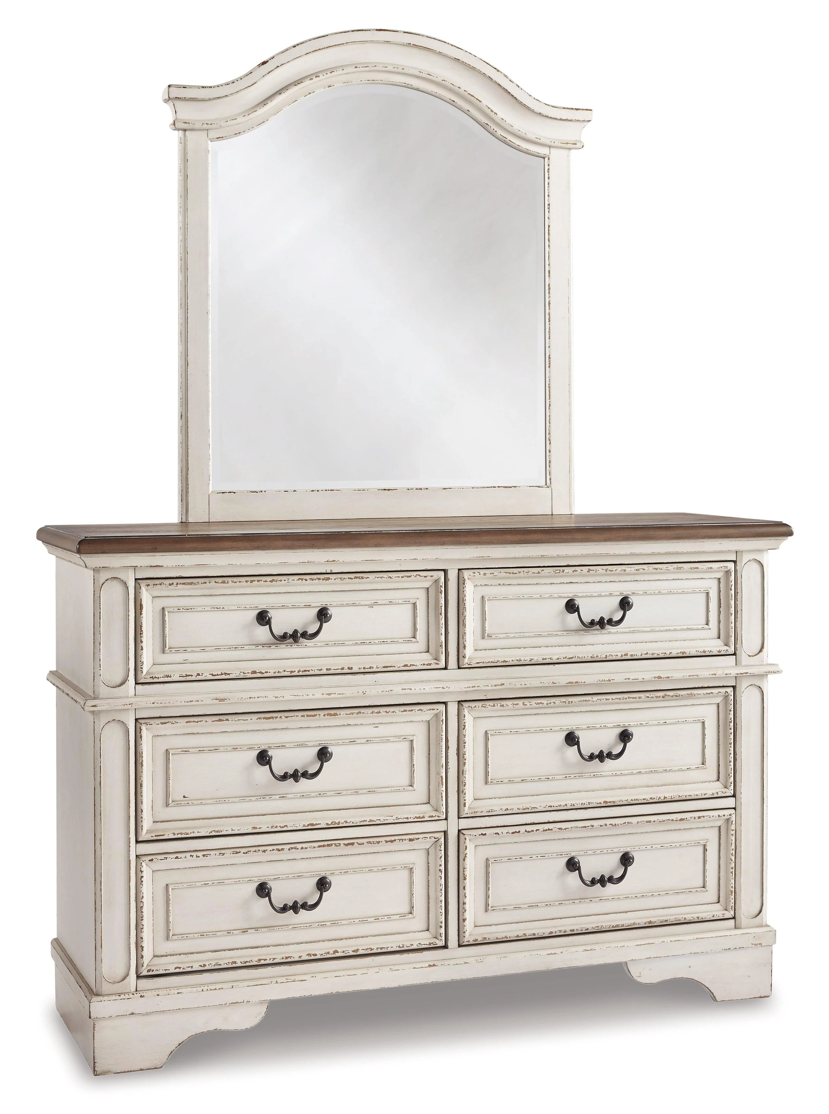 Realyn Chipped White Panel Bedroom Set - Image 3