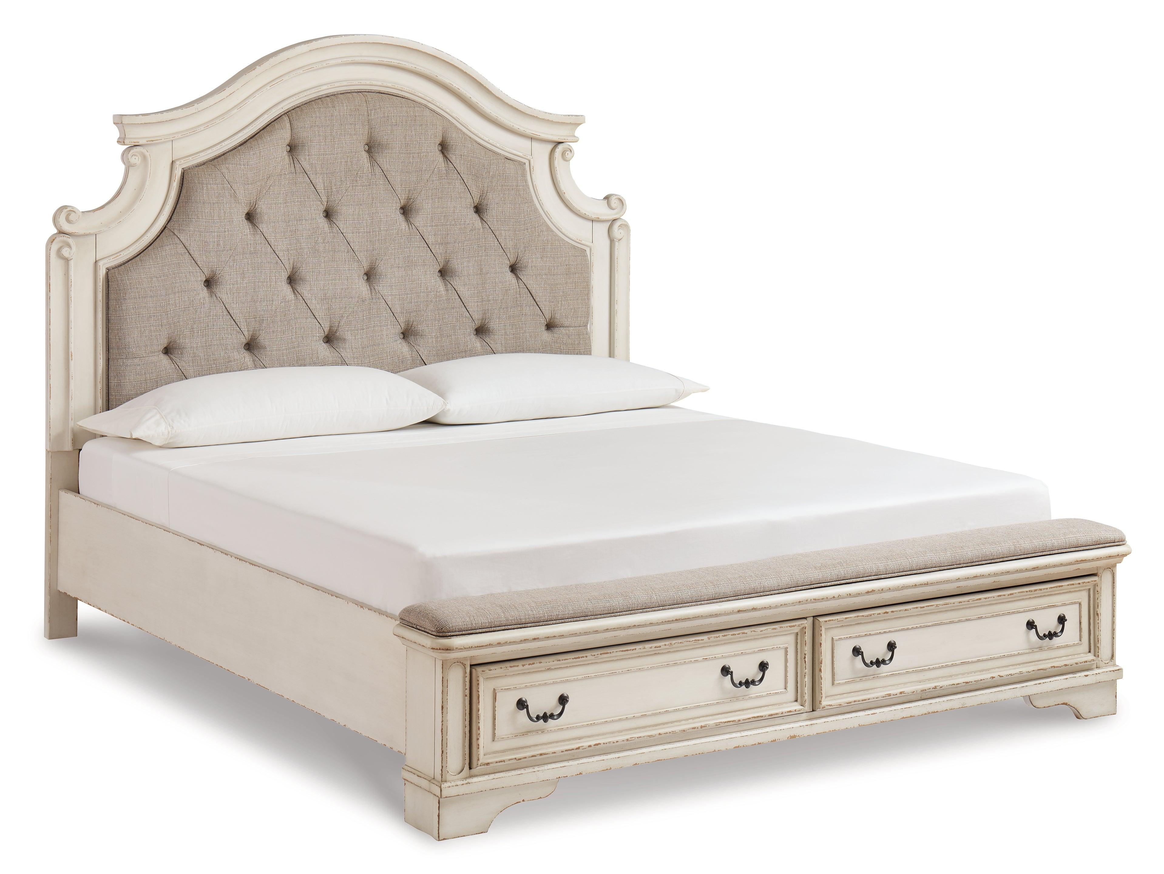 Realyn Two-Tone Upholstered Bedroom Set - Image 3