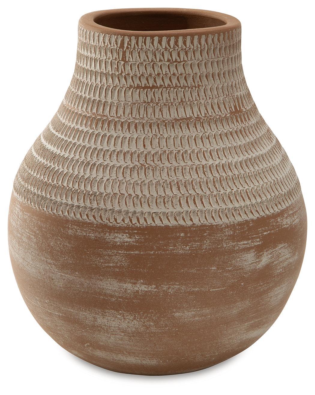 Reclove Distressed White Vase - Image 2