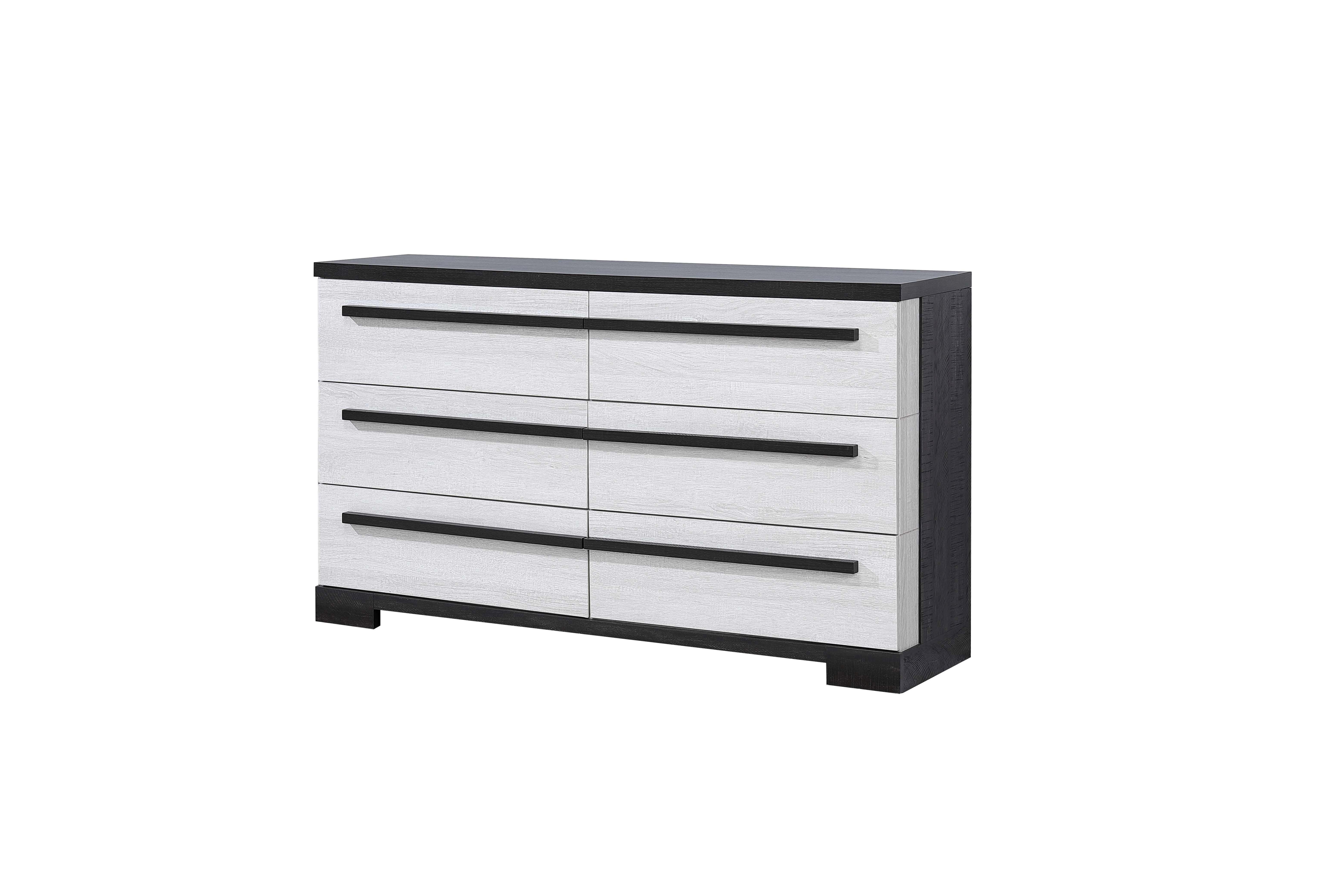 Remington Chalk Ebony 6 Drawers Dresser - Image 2
