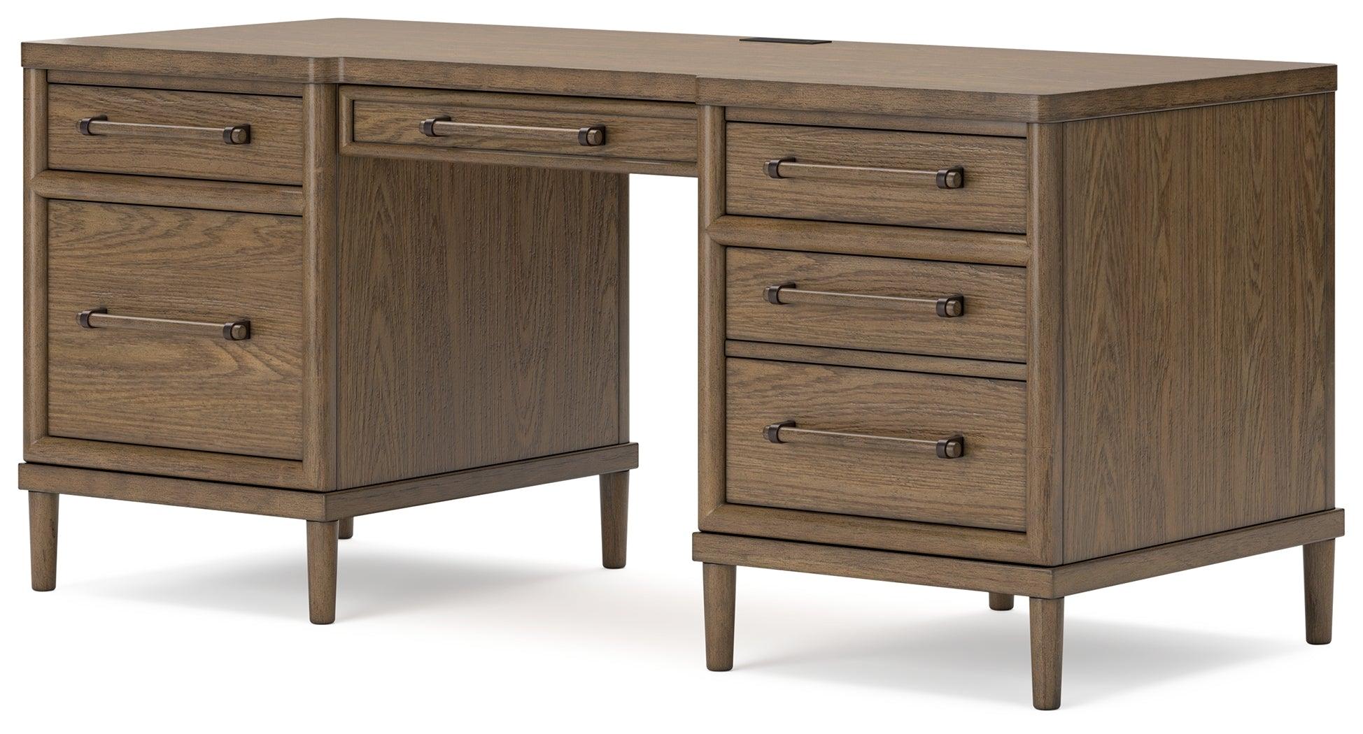 Roanhowe Brown 68" Home Office Desk - Image 3