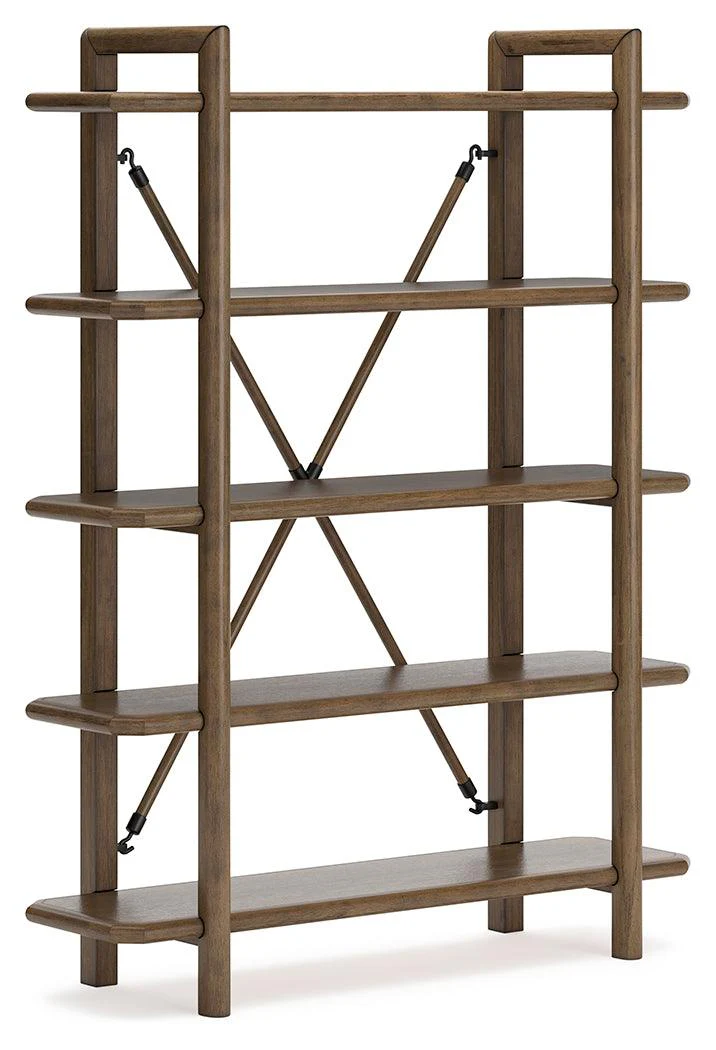 Roanhowe Brown 71" Bookcase - Image 2