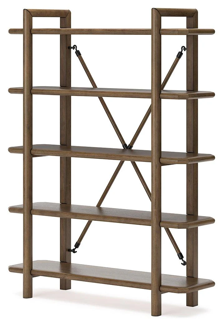 Roanhowe Brown 71" Bookcase - Image 3