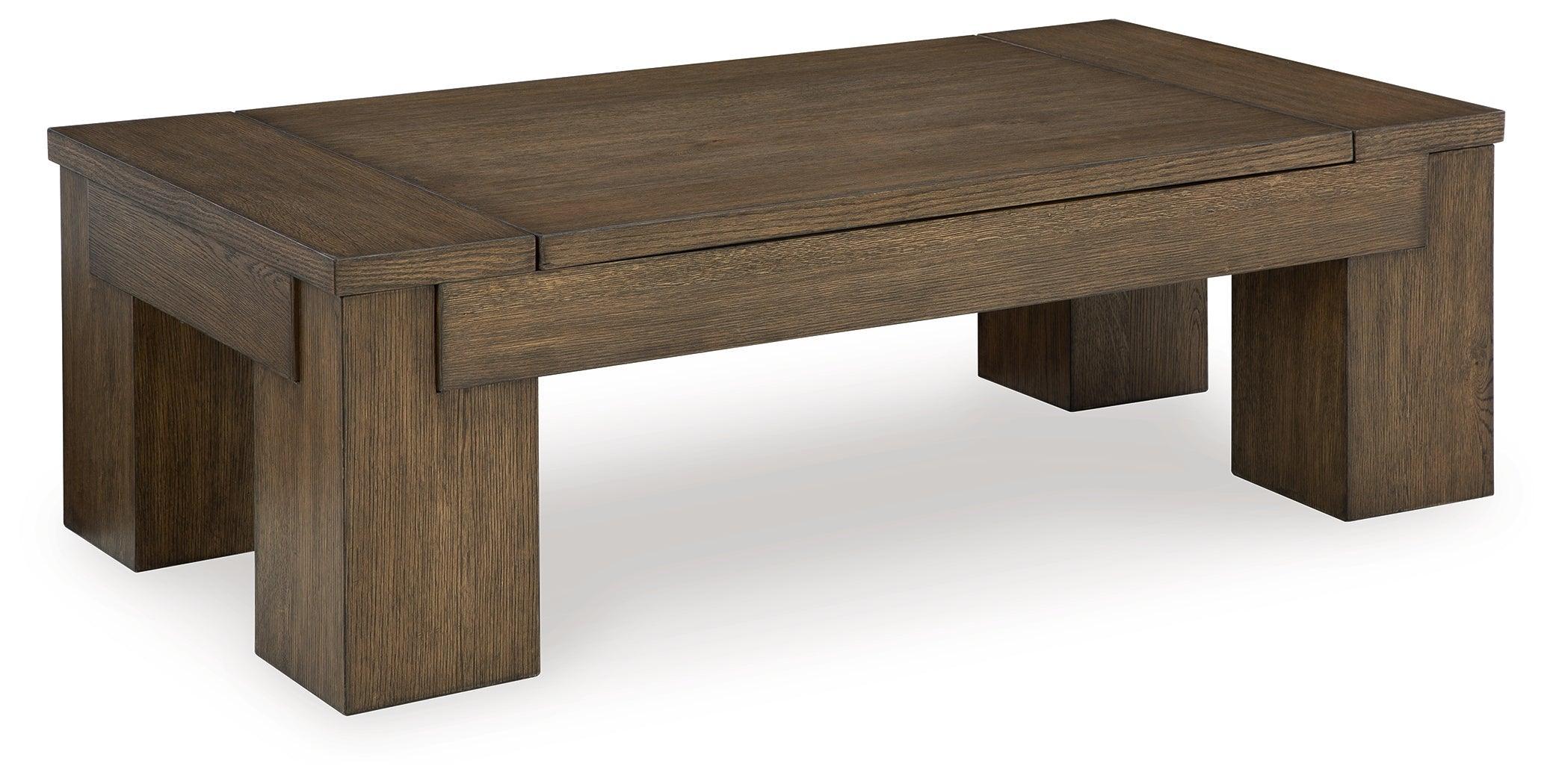 Rosswain Warm Brown Lift-top Coffee Table - Image 2