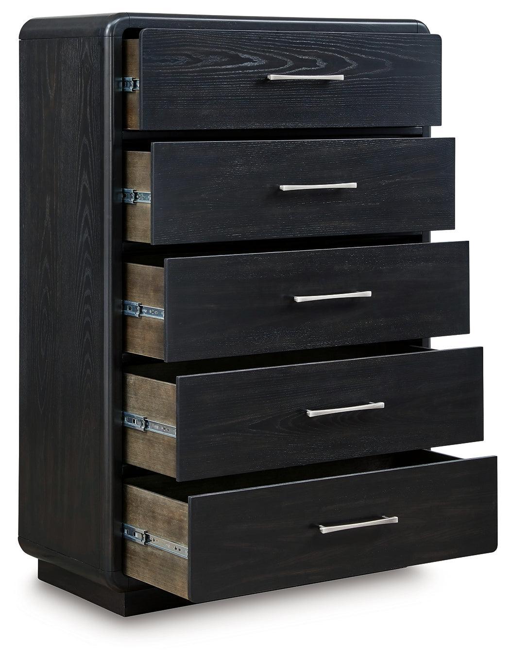 Rowanbeck Black Chest Of Drawers - Image 3