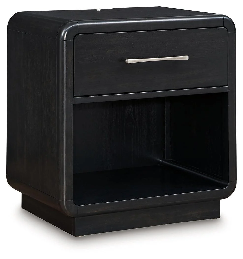 Rowanbeck Black Nightstand - Image 2