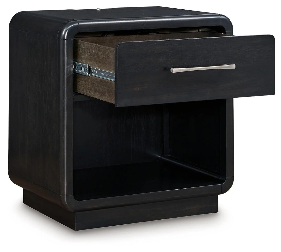 Rowanbeck Black Nightstand - Image 3