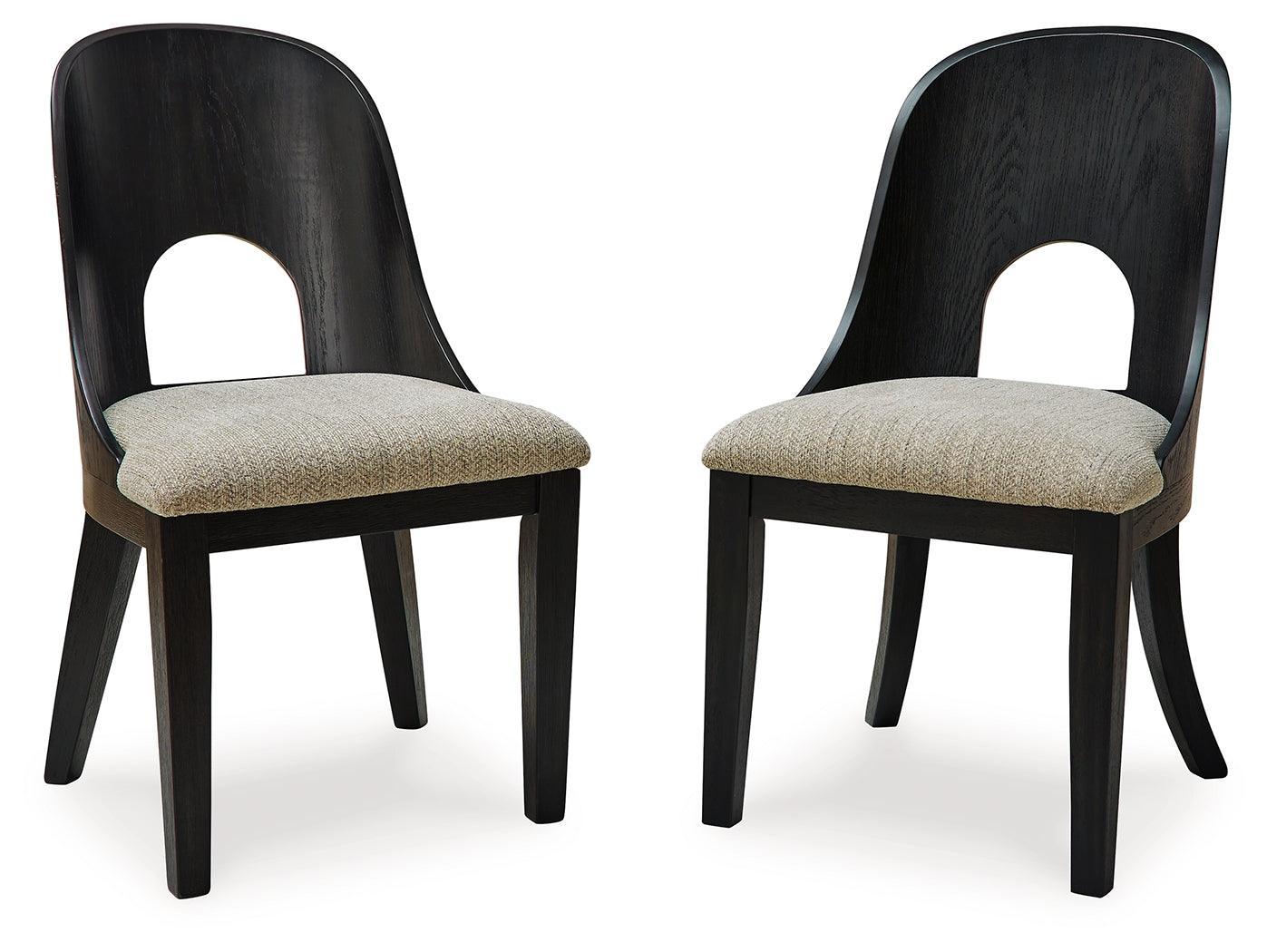 Rowanbeck Gray Black Dining Chair - Image 2