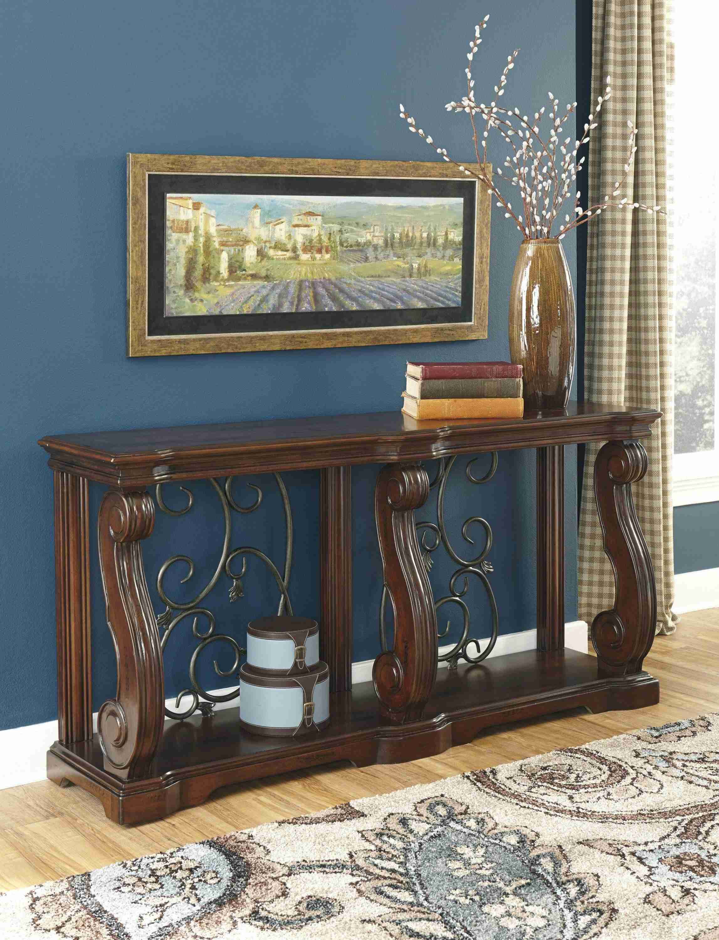 Rustic Brown Storage Coffee Table - Image 3