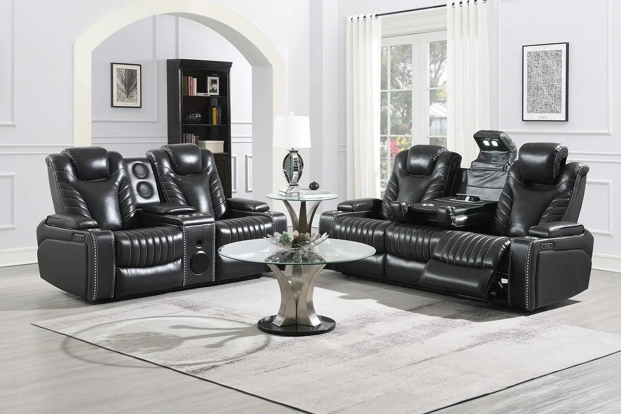 Zeus Gray Power Reclining Set - Image 2