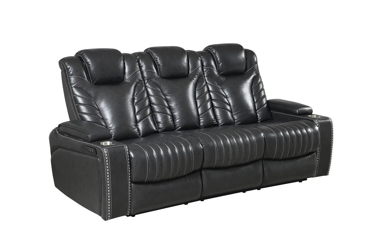 Zeus Gray Power Reclining Set - Image 3