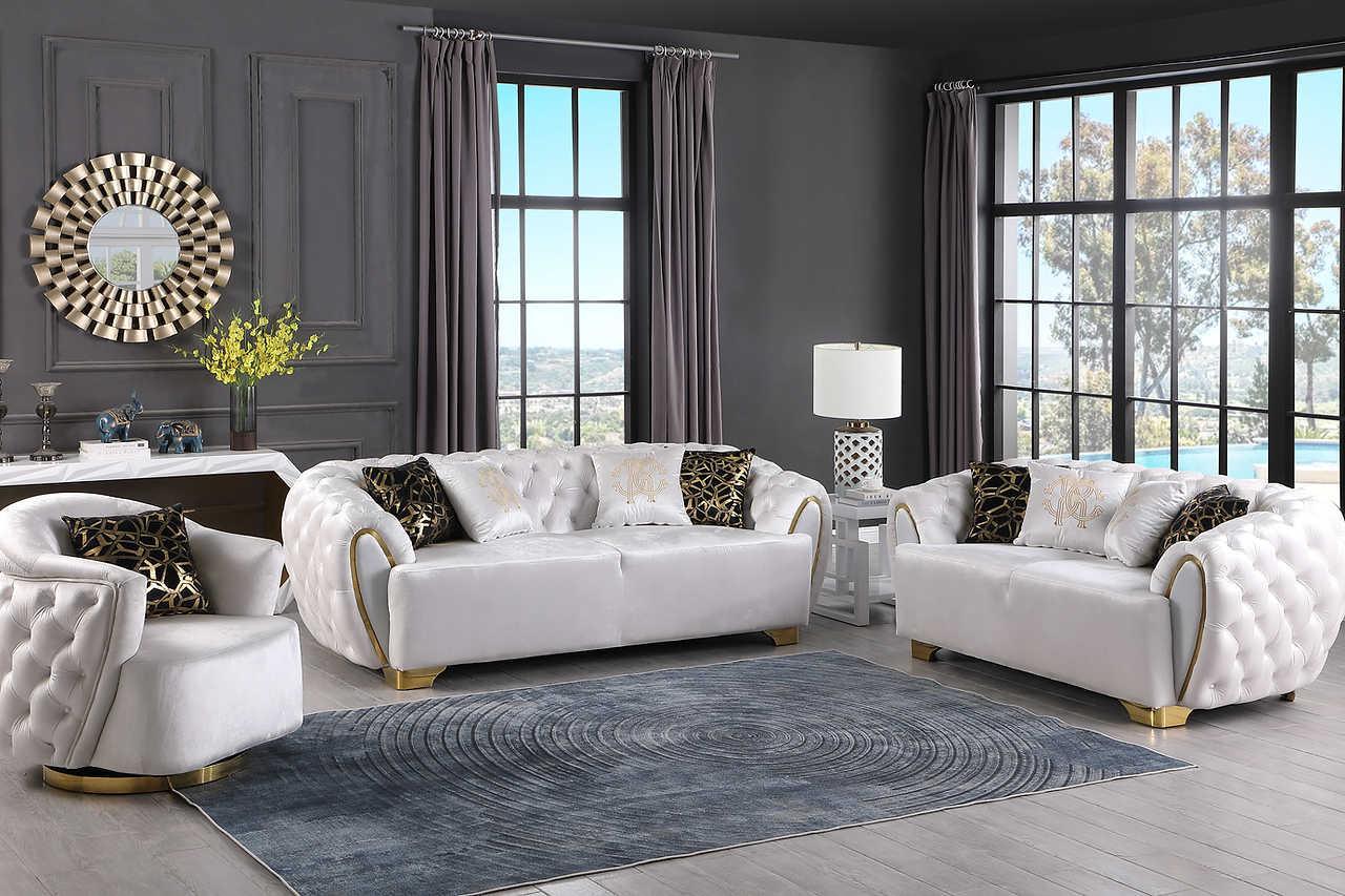 Mila White Chair - Image 2