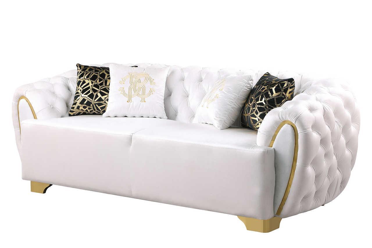 Mila White Living Room Set - Image 3