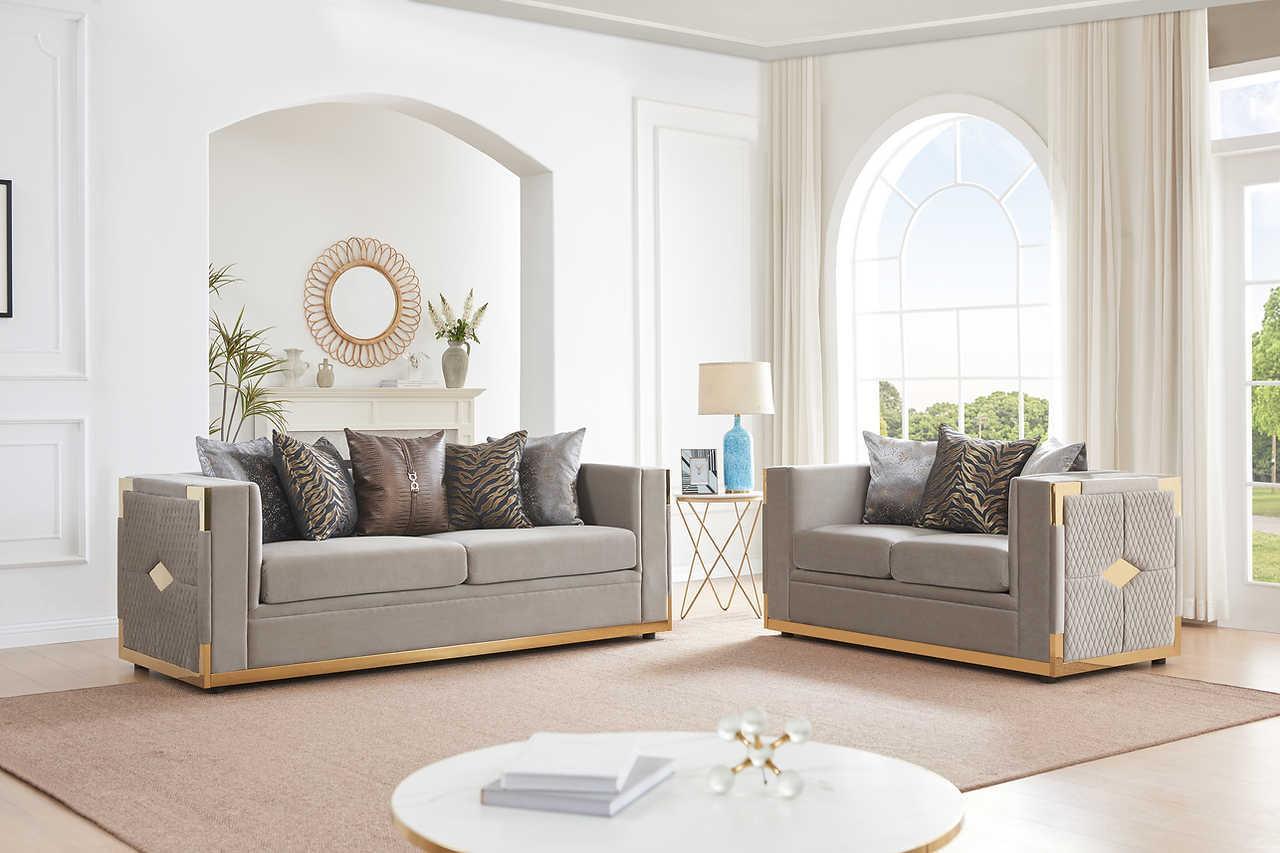 Juliet Taupe Chair - Image 3