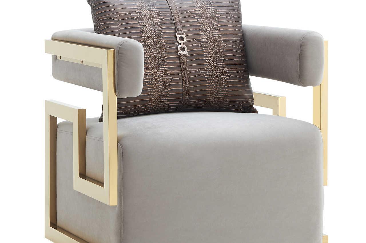 Juliet Taupe Chair - Image 1