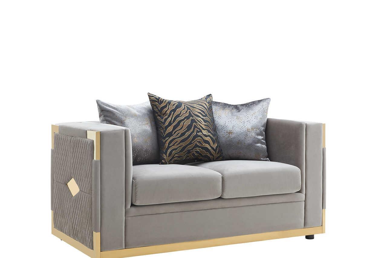 Juliet Taupe 2-Piece Living Room Set - Image 3