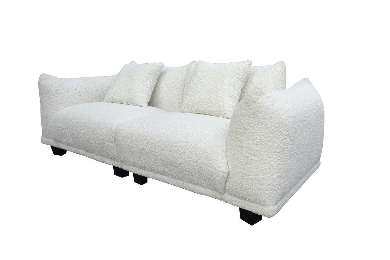 Homey White Living Room Set - Image 3