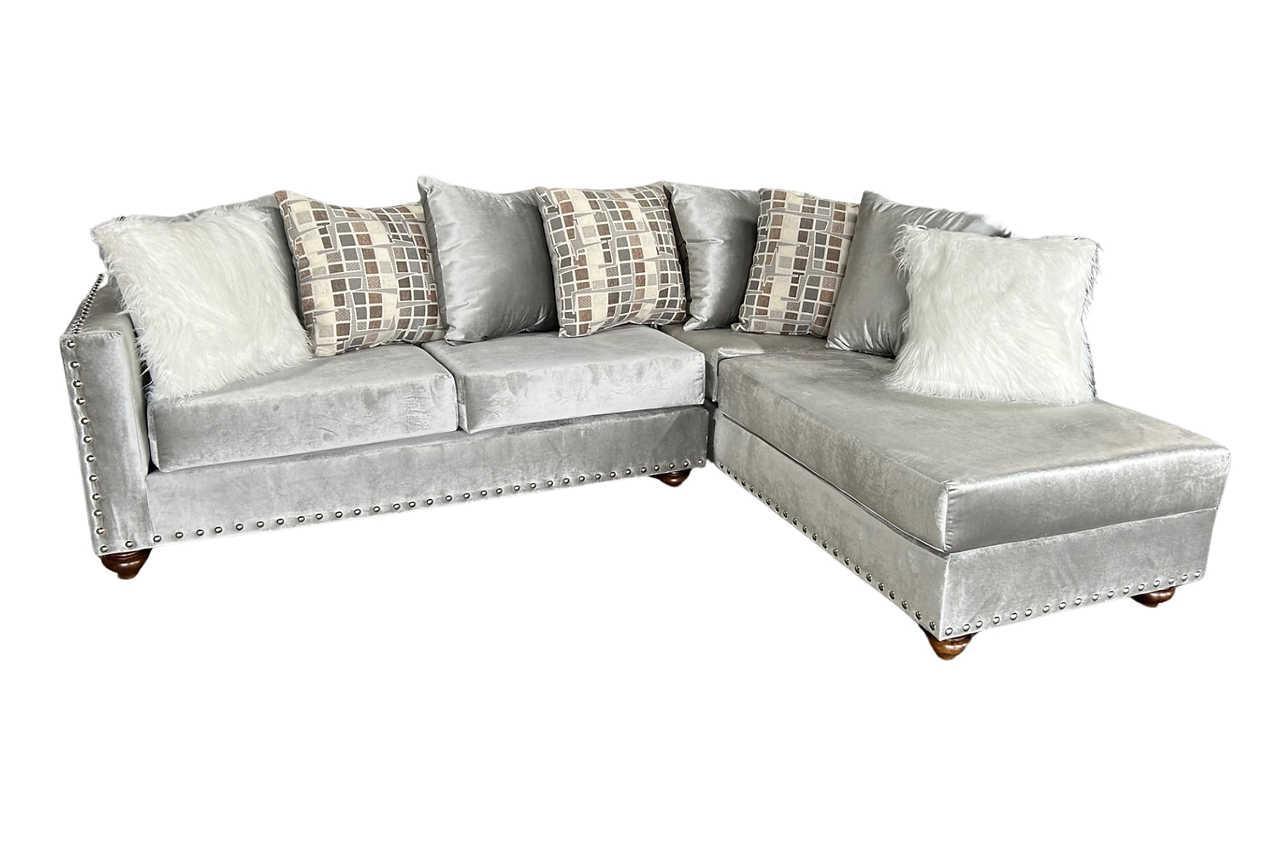 Zander Silver Sectional - Image 2