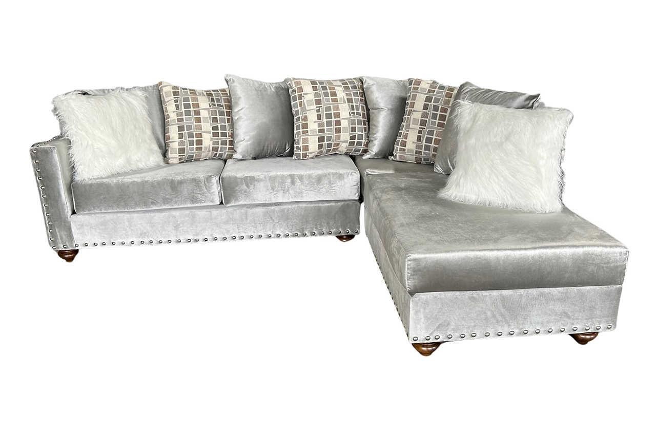 Zander Silver Sectional - Image 3