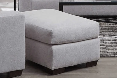 Grady Gray Ottoman - Image 1