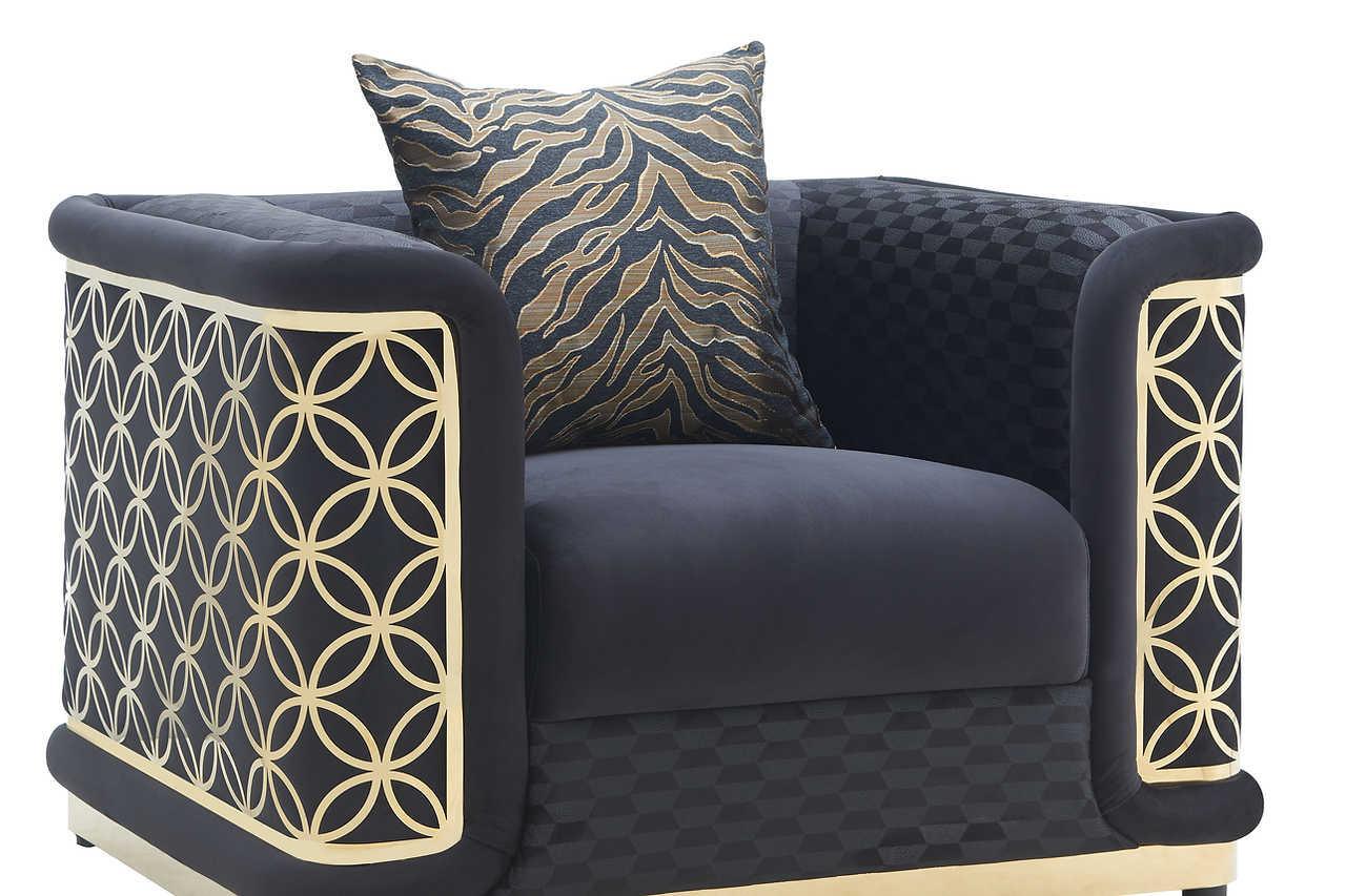 Riya Black Chair - Image 1