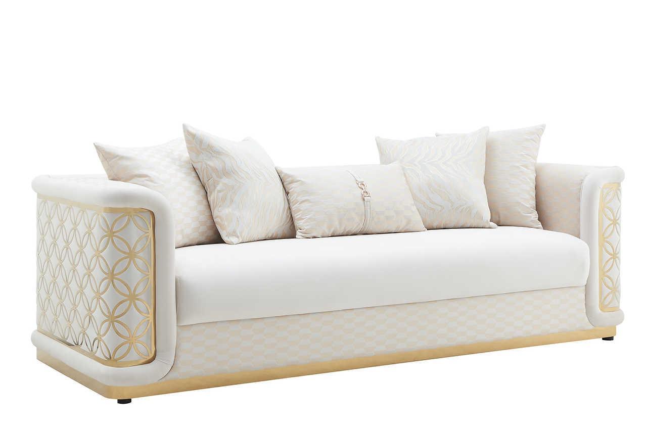 Riya Cream 2-Piece Living Room Set - Image 3