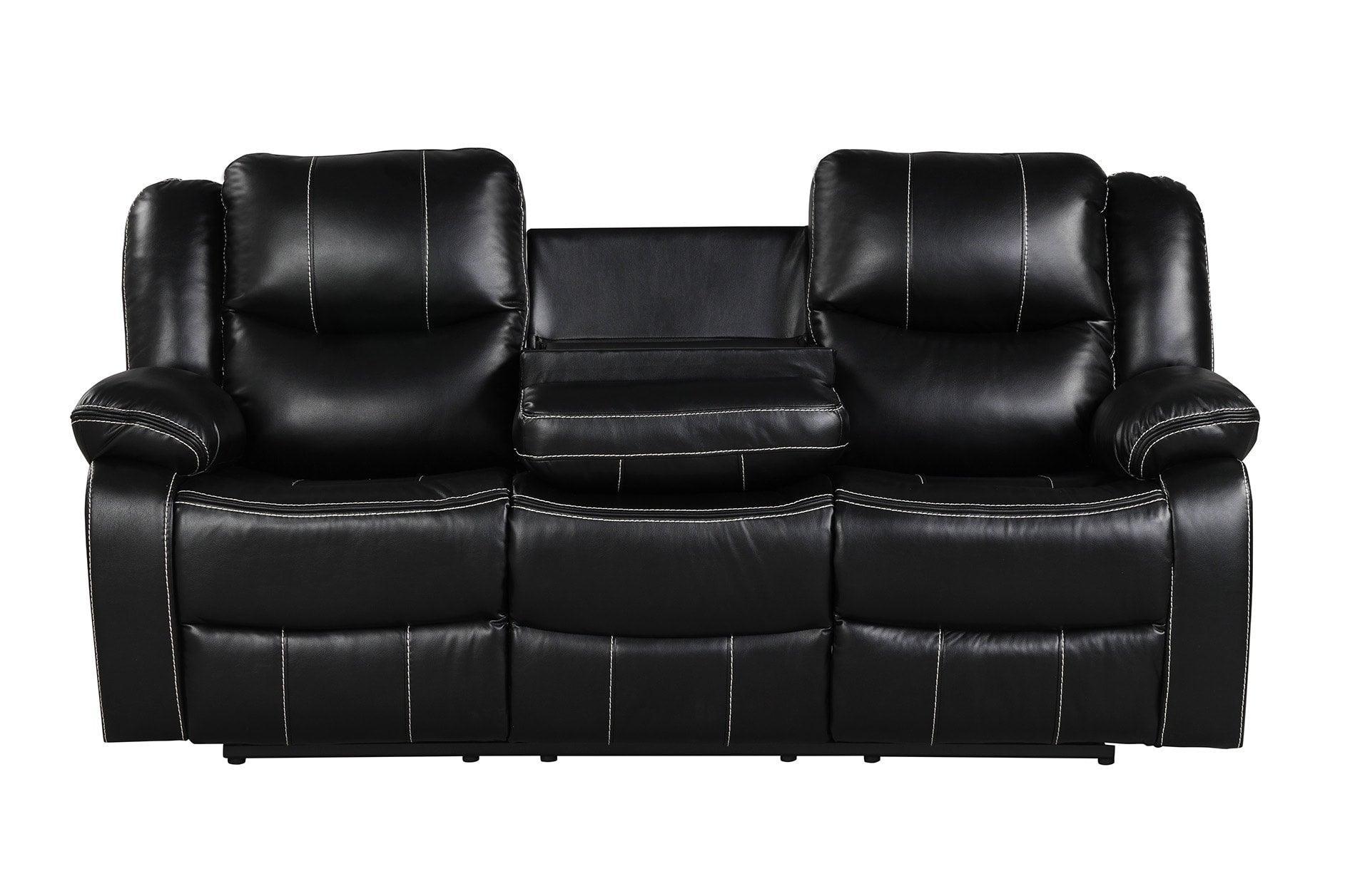 Carter Black 3-Piece Reclining Set - Image 2