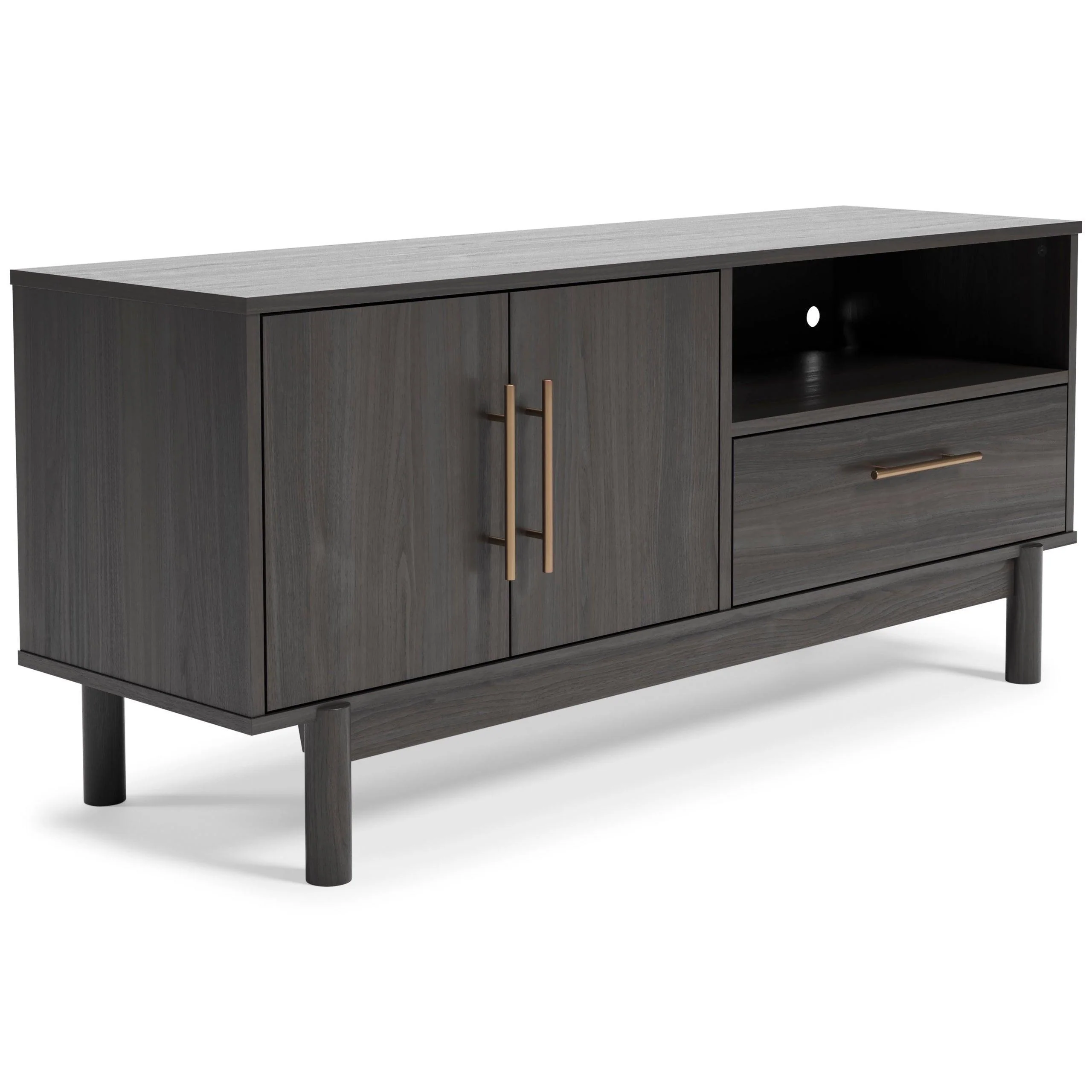 Brymont Mocha Gray TV Stand With Cabinet Storage - Image 2
