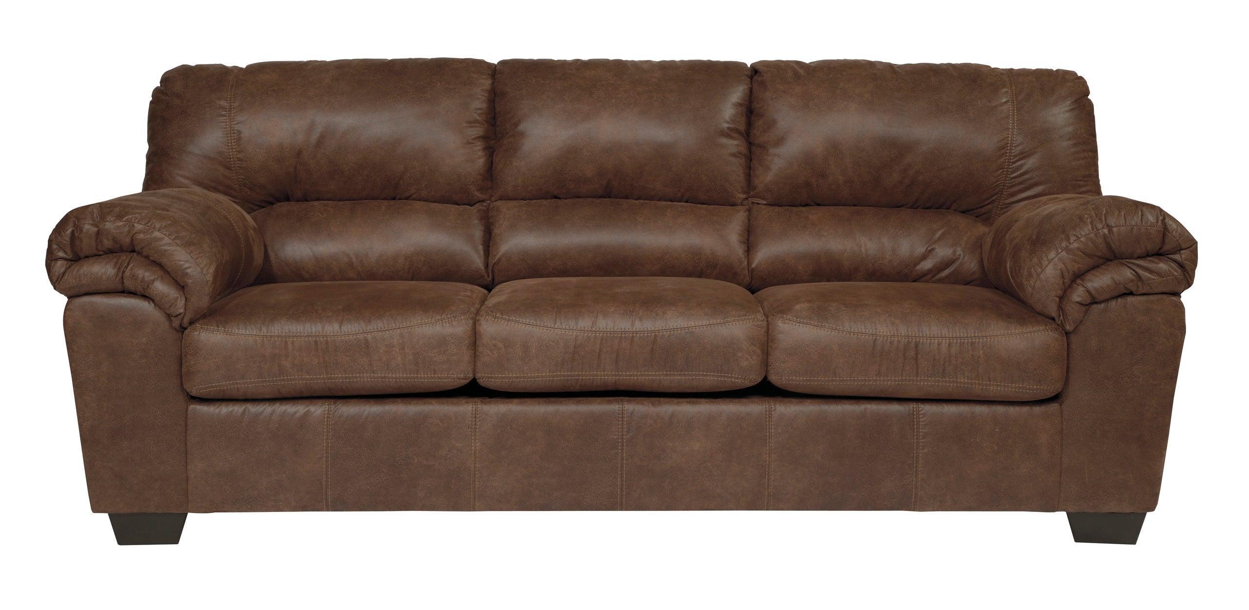 Ashley Bladen Coffee Faux Leather Upholstered Living Room Set - Image 2