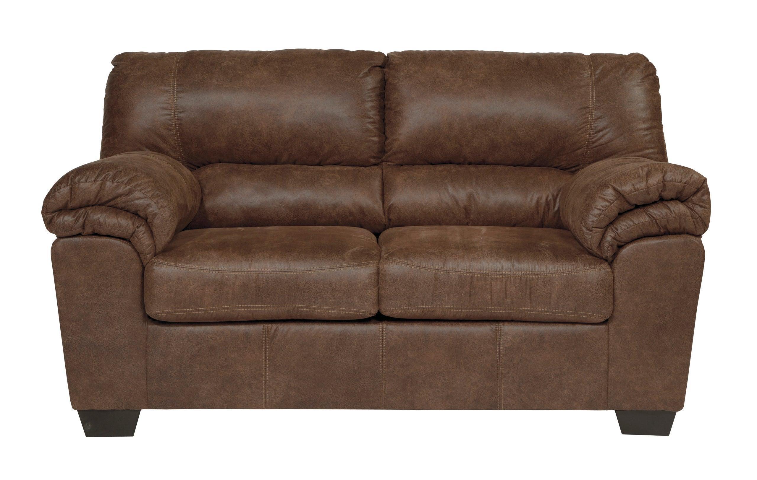 Ashley Bladen Coffee Faux Leather Upholstered Living Room Set - Image 3