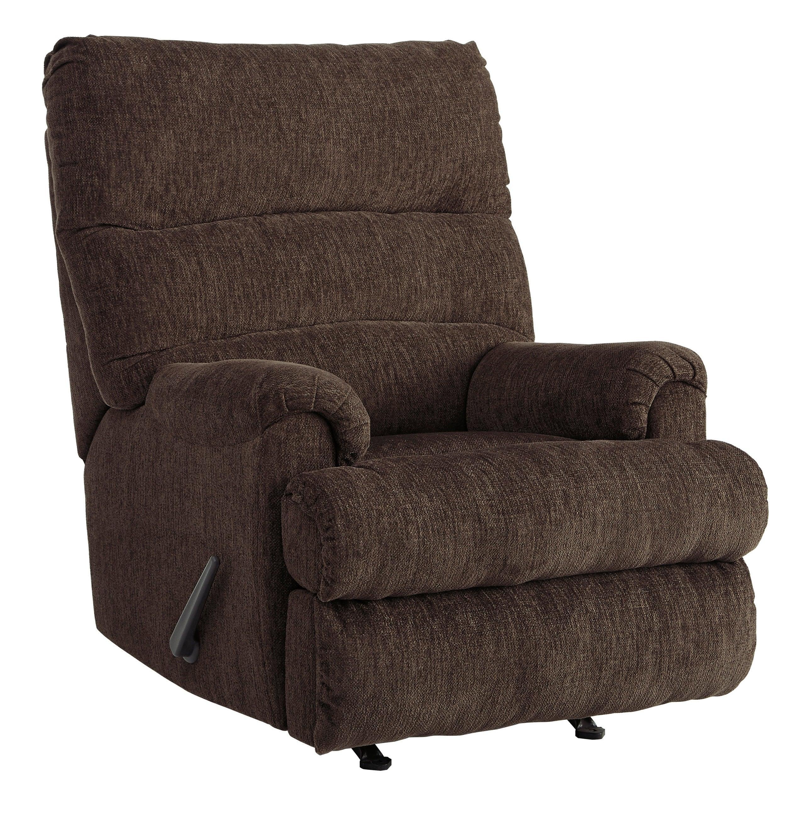 Rocker Earth Fabric Recliner - Image 2