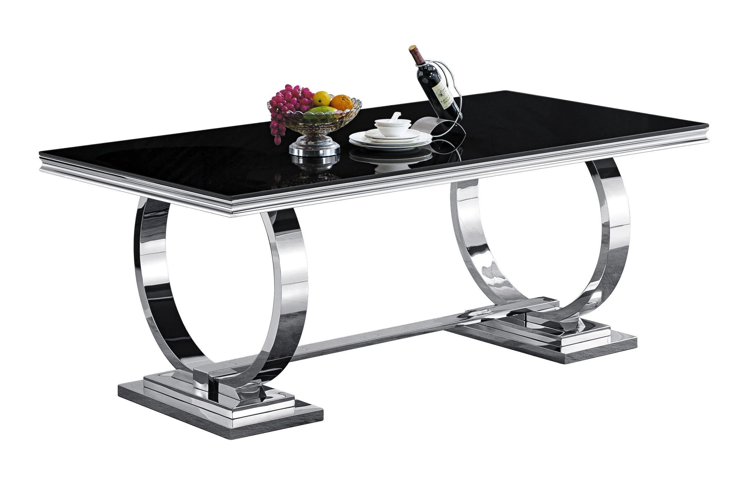 Betsy Chrome Black Dining Room Set - Image 2