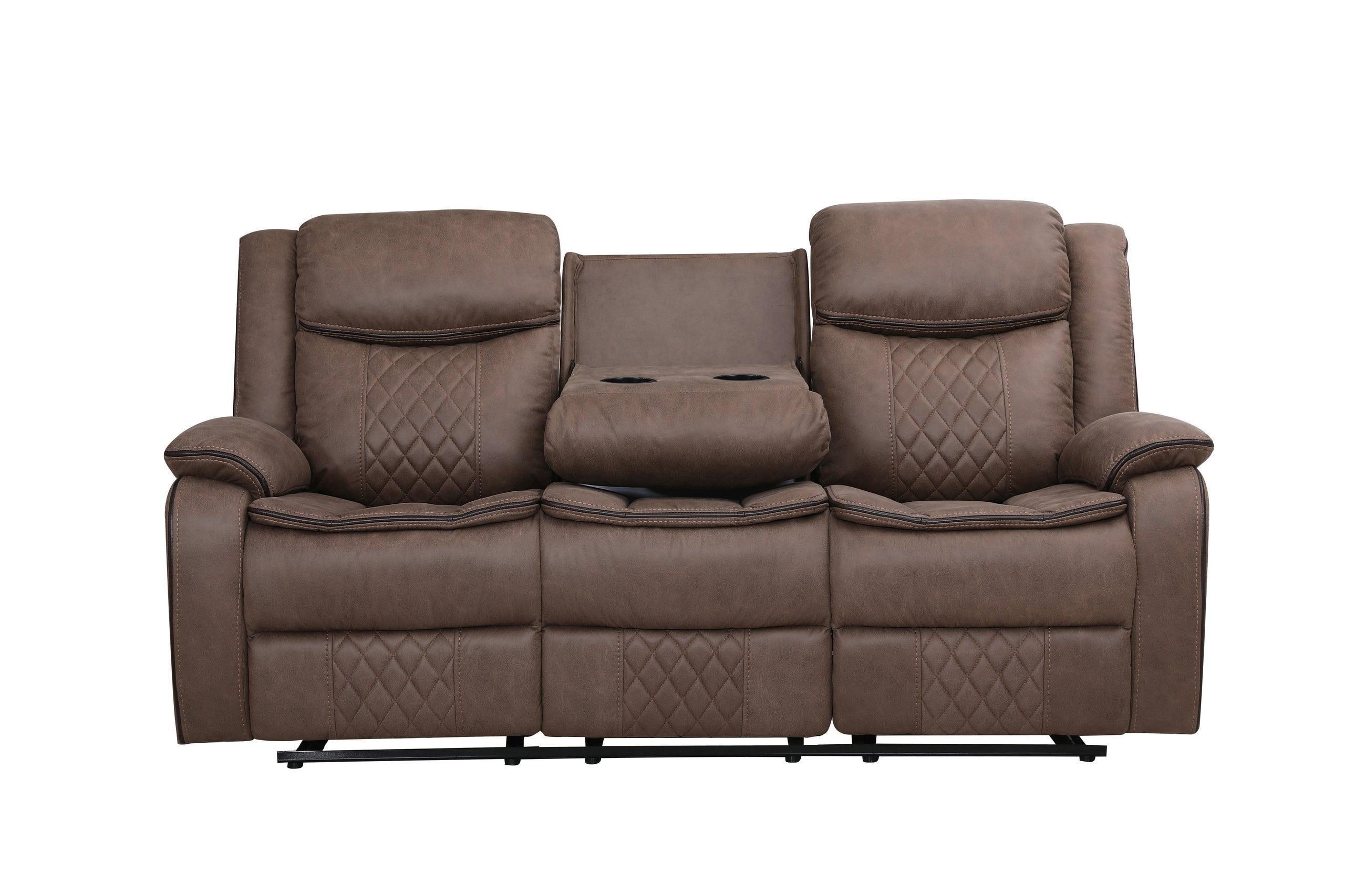 Weston Brown Palomino 3-Piece Reclining Set - Image 2