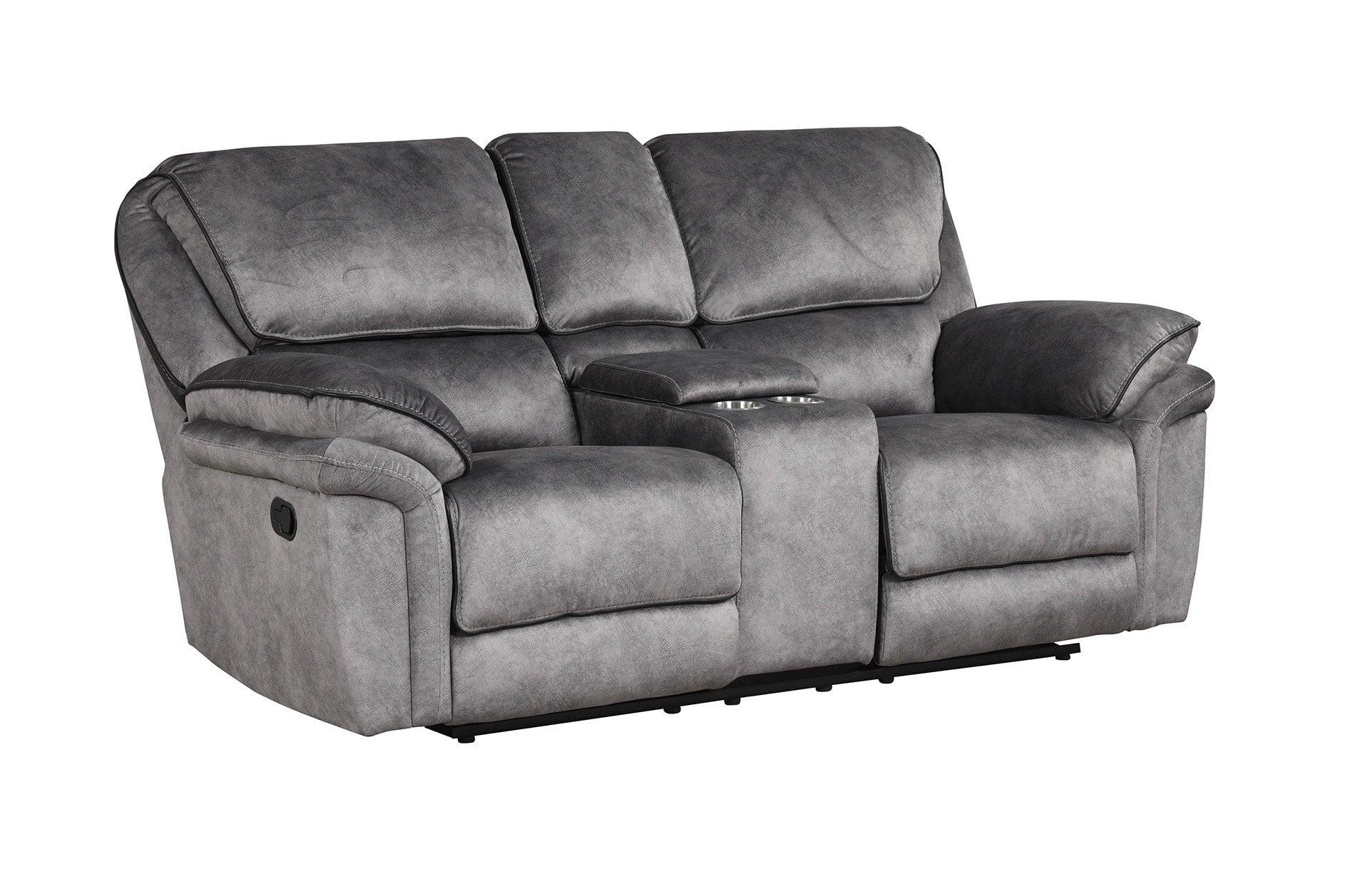 Perry Gray Oversized 3-Piece Reclining Set - Image 3